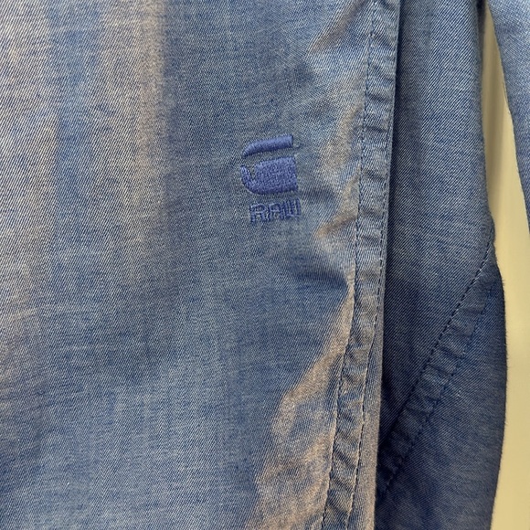 G-Star CL 3D Western Shirt L/S - Button Down Linen - Picture 3 of 13